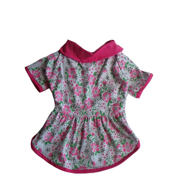 Blusa verão florido e patinhas coloridas